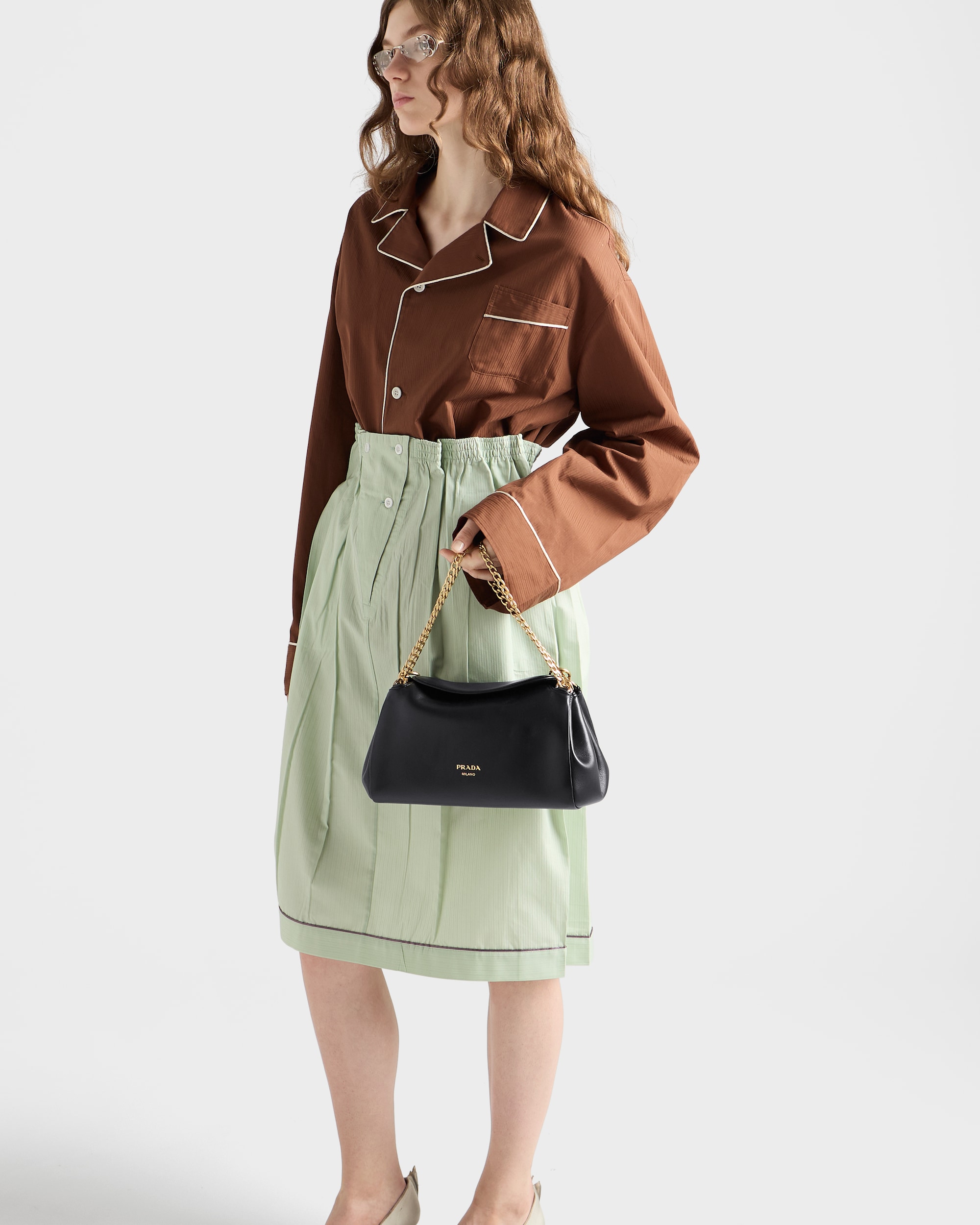 Small Prada Tumulte nappa leather bag - Image 3